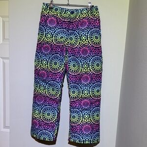 Colorful Kids colorful geometric shape/patterned winter snow pants